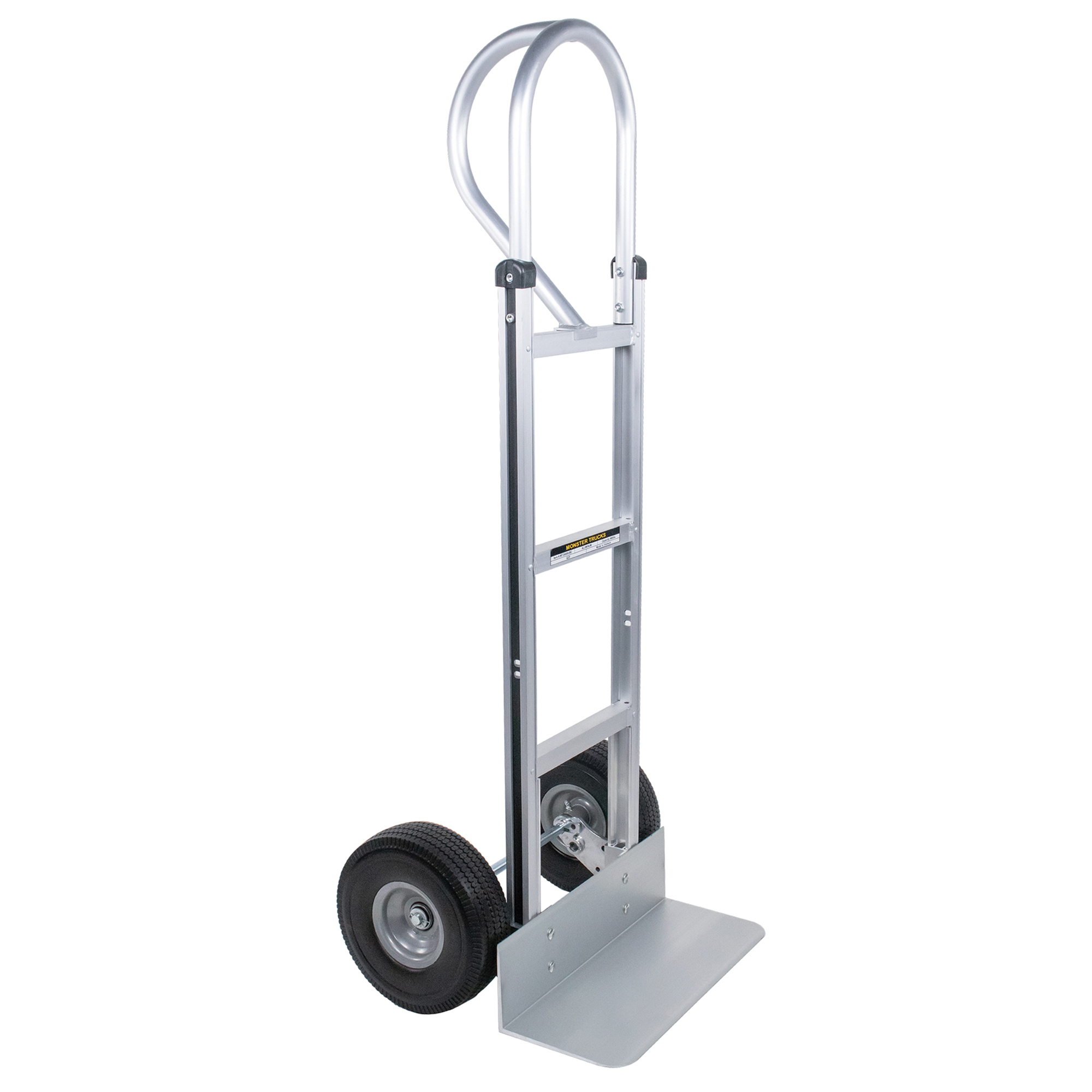 Monster Trucks Super Maxx II Aluminum Hand Truck — Foam Rubber Tires, Loop Handle, 660-Lb. Capacity, Model# MT20008S